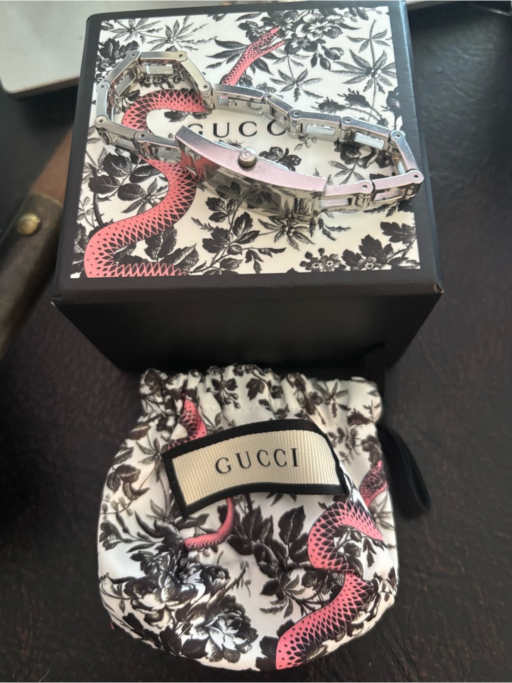Gucci Silver Link Bracelet Watch